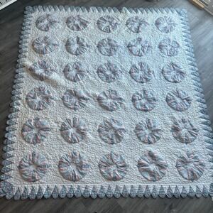 Vintage Arch Quilts Handmade Quilt Pink Blue Floral Dainty Patchwork